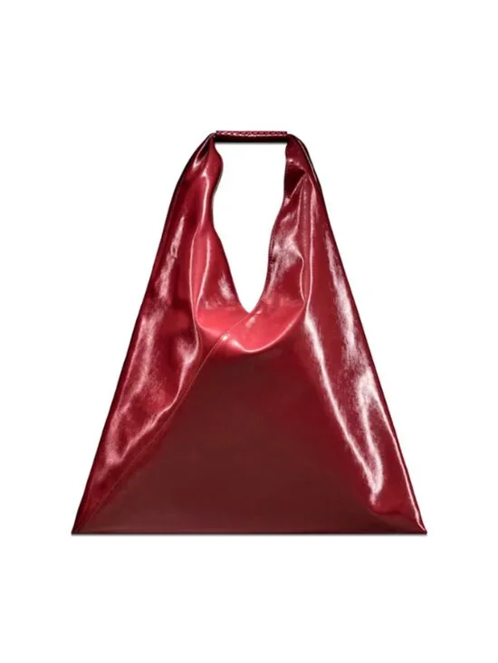 Wolf and Badger Savanna Vegan Leather Hobo Bag - Bordeaux Patent Color - Picture 3 of 5
